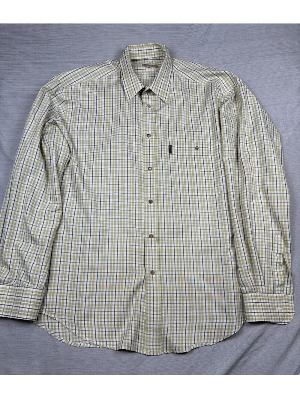 Beretta Vintage Button-Up Shirt Check Size L